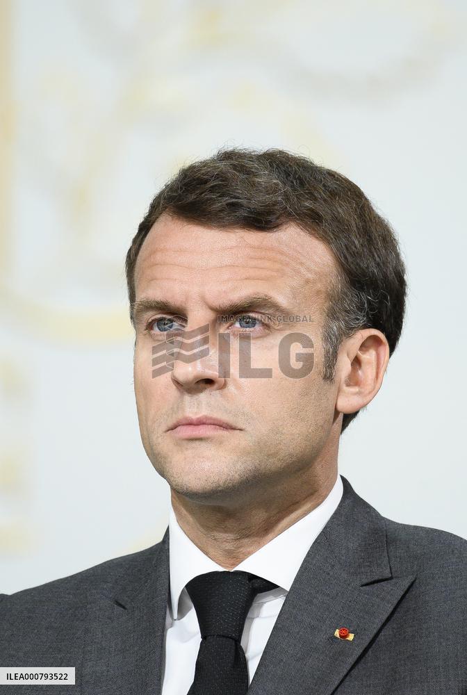 President Macron Press Conference - Paris