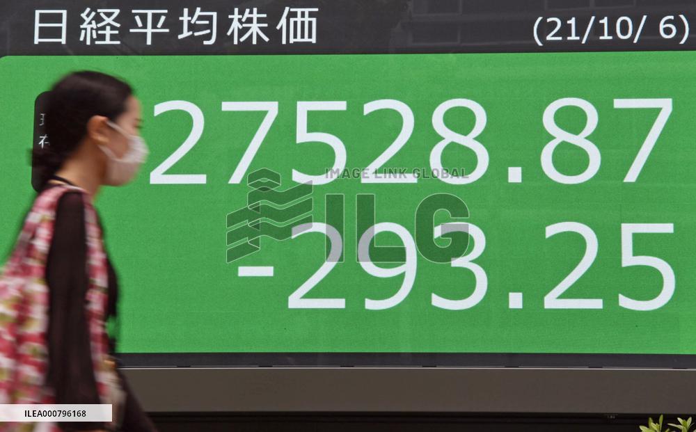 Nikkei extends losing streak to 8 days