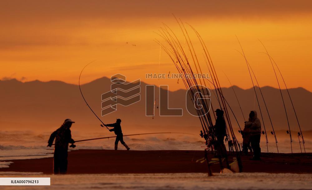 Salmon fishing in Hokkaido