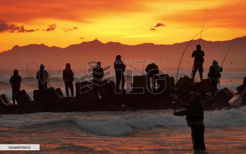 Salmon fishing in Hokkaido