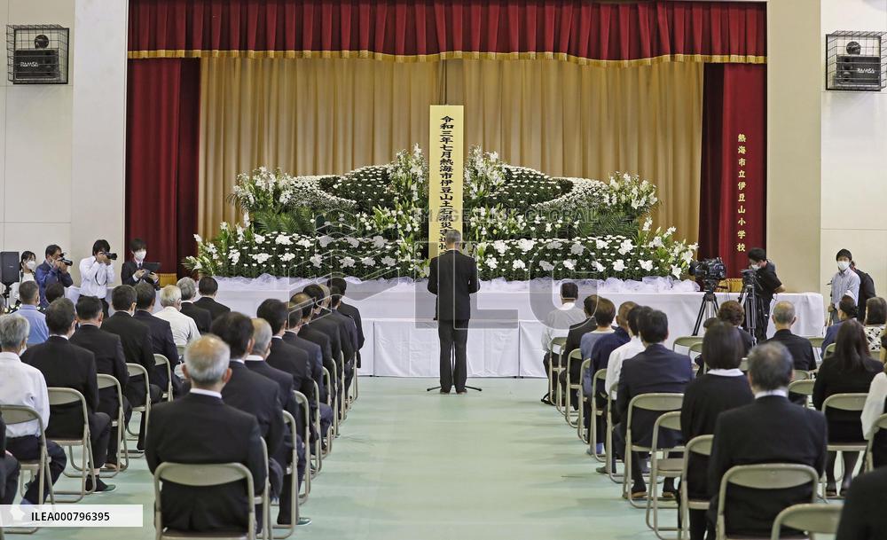 100th day since Atami deadly mudslide