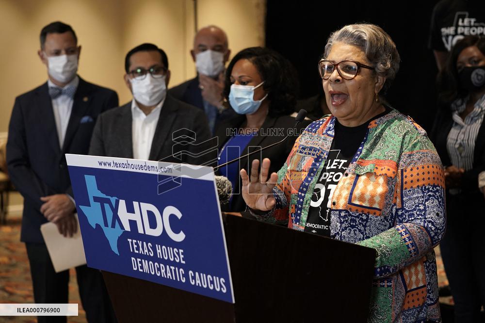 Texas House Democrats press conference - Washington