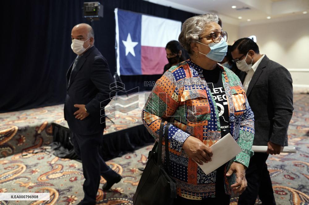 Texas House Democrats press conference - Washington