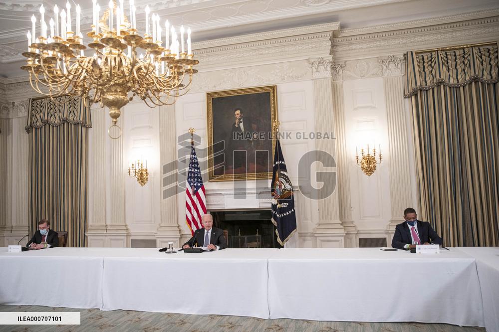 President Joe Biden Meets with Cuban-American Leaders