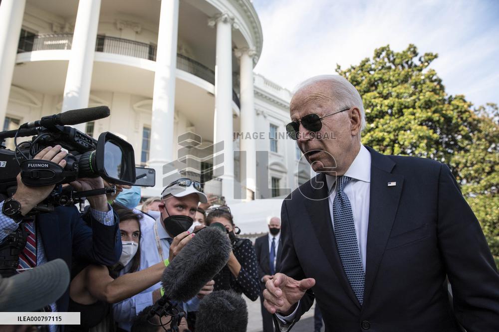 President Biden Departs White House for Weekend at Camp David