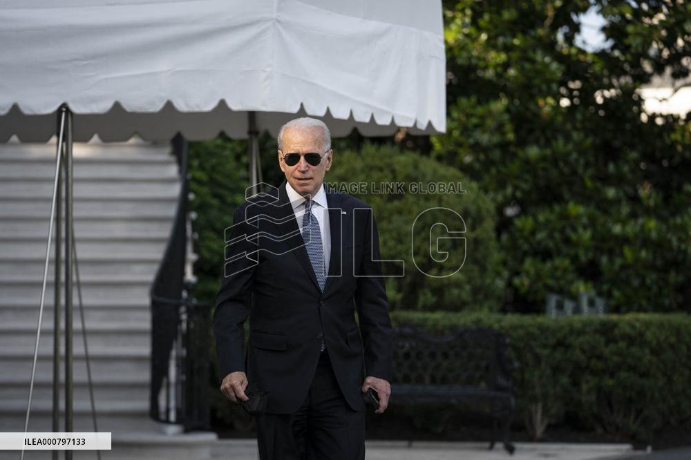 President Biden Departs White House for Weekend at Camp David