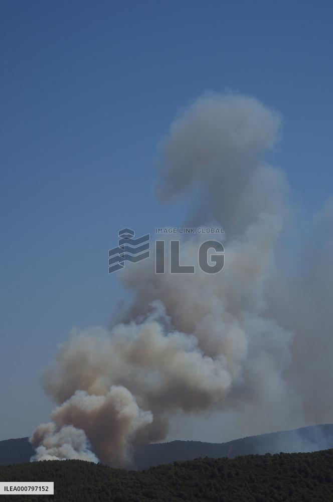 Wildfires continues at Turkeys coastal regions - Bodrum