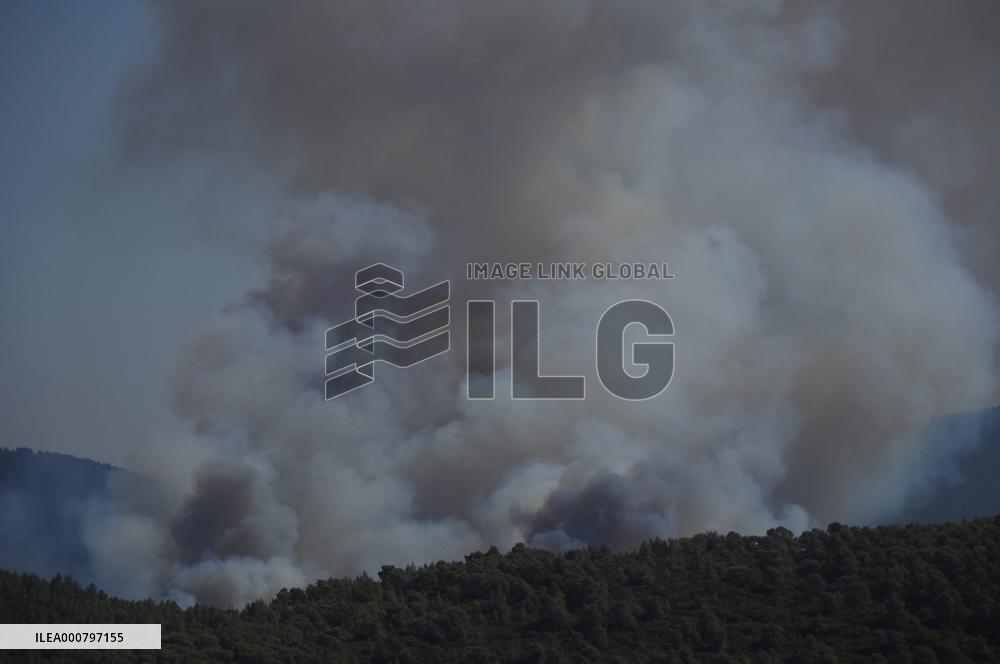 Wildfires continues at Turkeys coastal regions - Bodrum