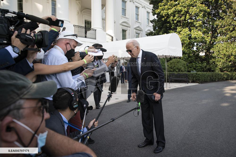 President Biden Departs White House for Weekend at Camp David