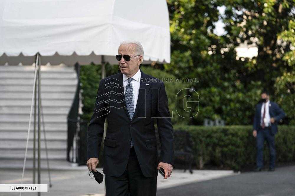 President Biden Departs White House for Weekend at Camp David