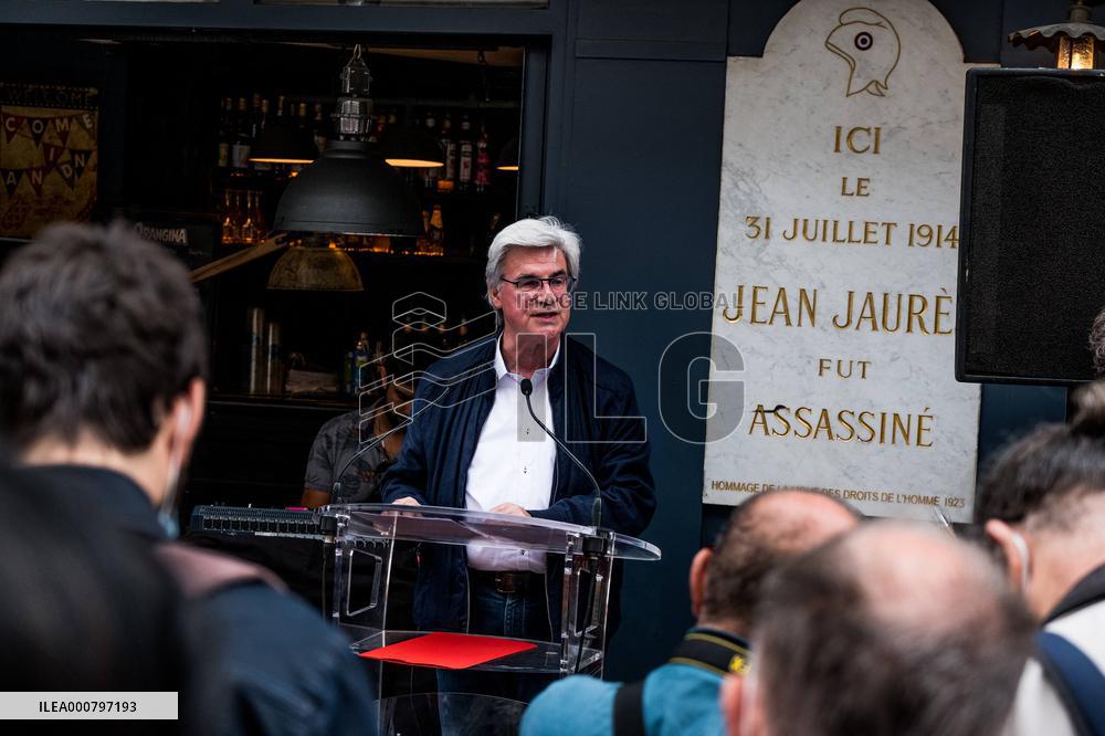 Commemoration of the assassination of Jean Jaures - Paris