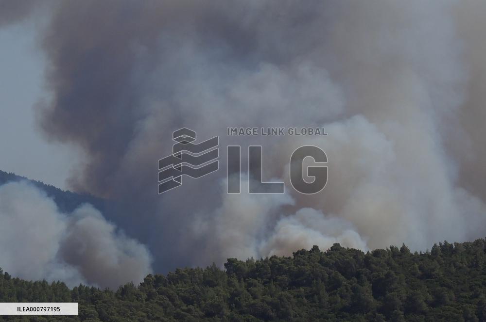 Wildfires continues at Turkeys coastal regions - Bodrum