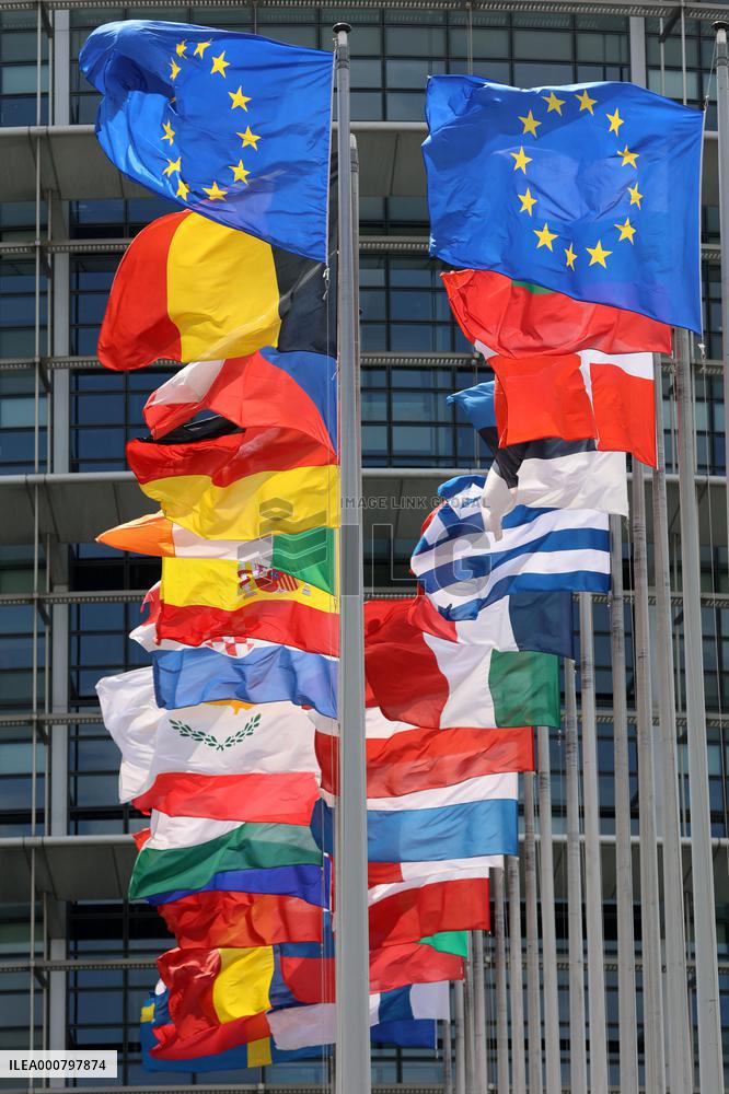 European Parliament in Strasbourg - iIlustration