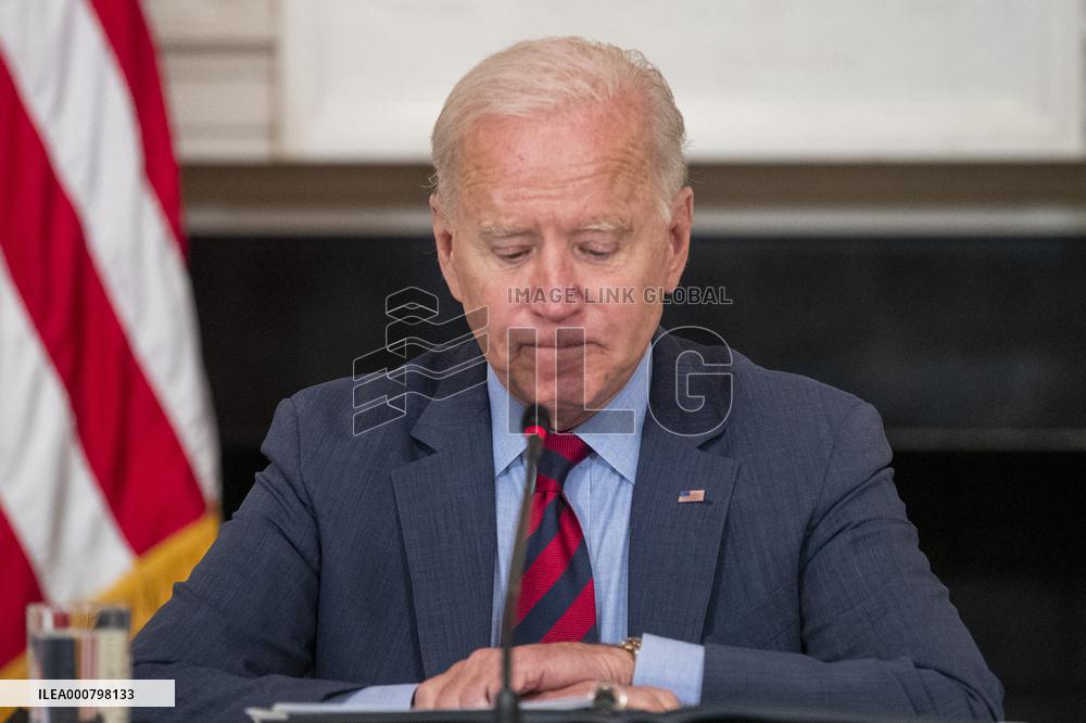 US President Joe Biden meets Latino community leaders