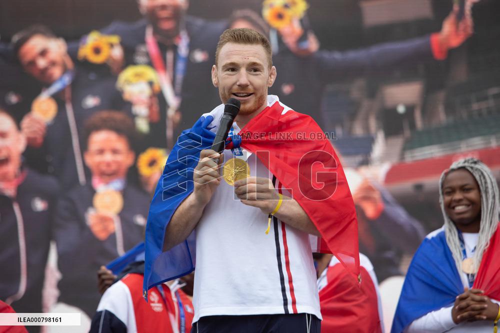 Team France Judo Medalists At Trocadero - Paris