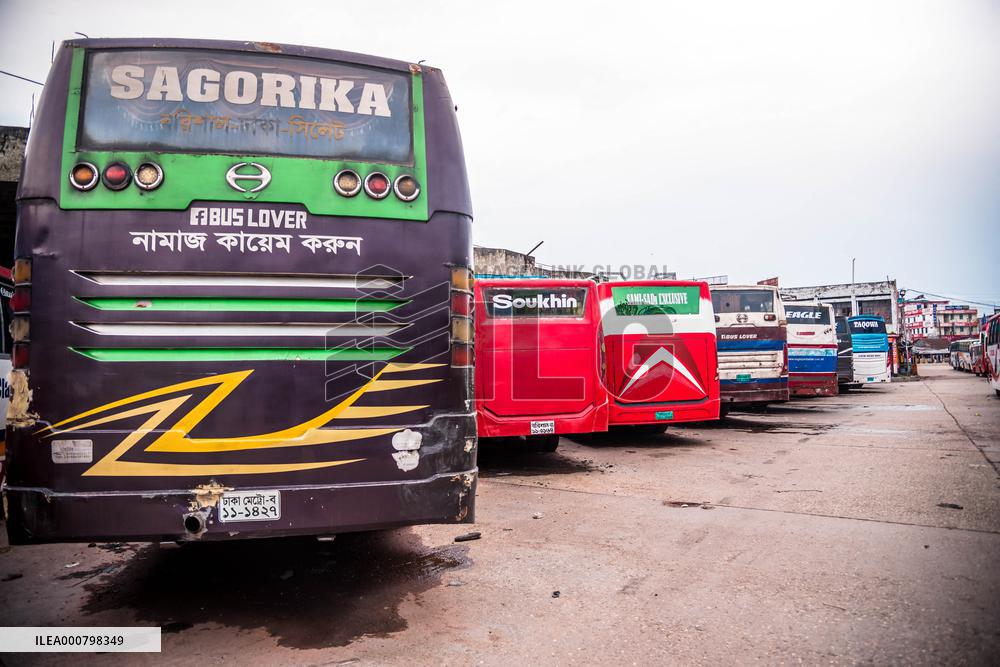 Bus Station Lockdown Amid New Covid-19 Spread - Bangladesh
