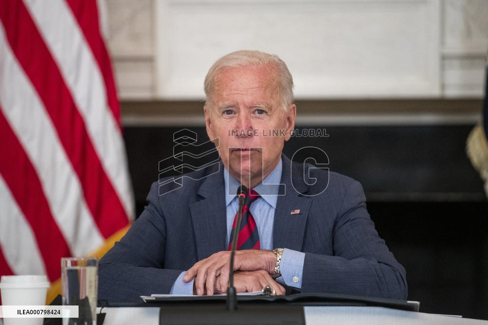 US President Joe Biden meets Latino community leaders