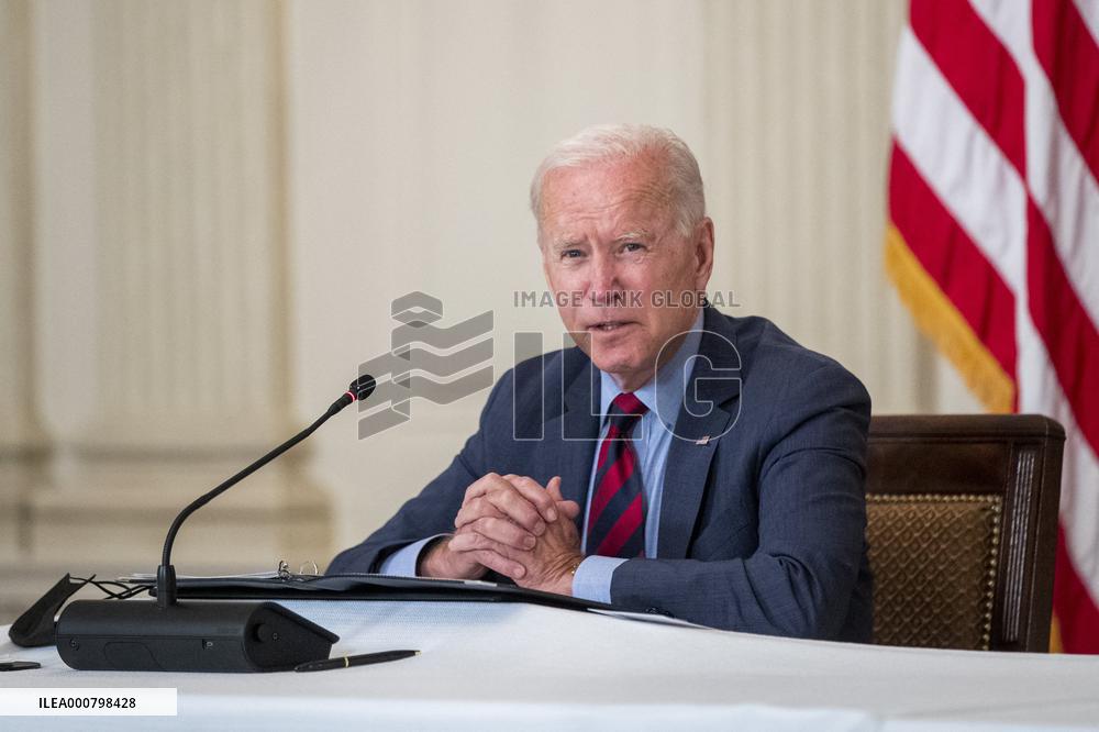US President Joe Biden meets Latino community leaders