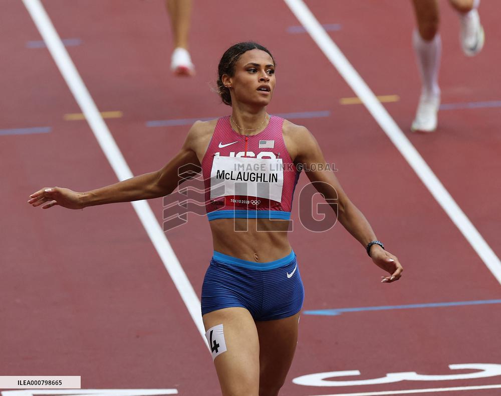 Tokyo Olympics - Sydney McLaughlin Smashes World Record In 400m Hurdles