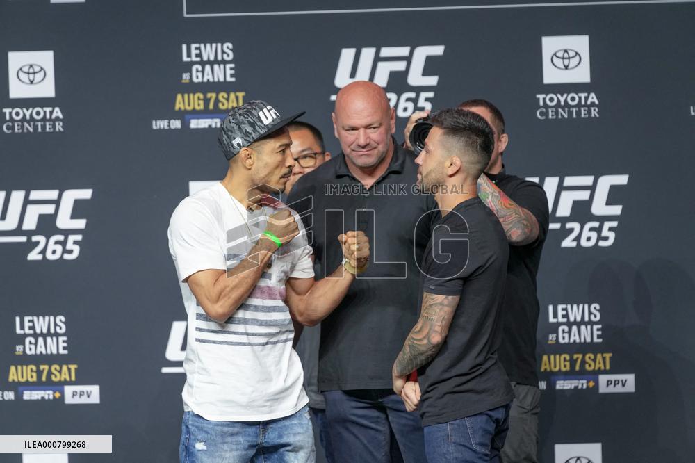 UFC 265 - Lewis And Gane Face Off - Houston