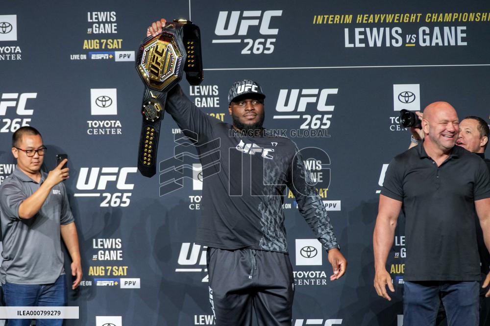 UFC 265 - Lewis And Gane Face Off - Houston