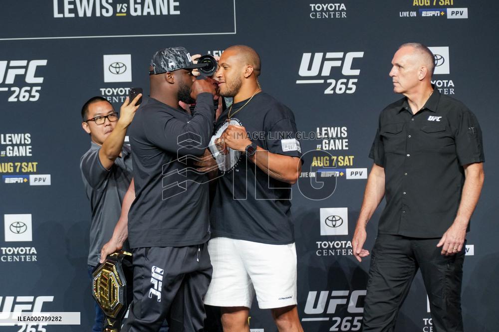 UFC 265 - Lewis And Gane Face Off - Houston