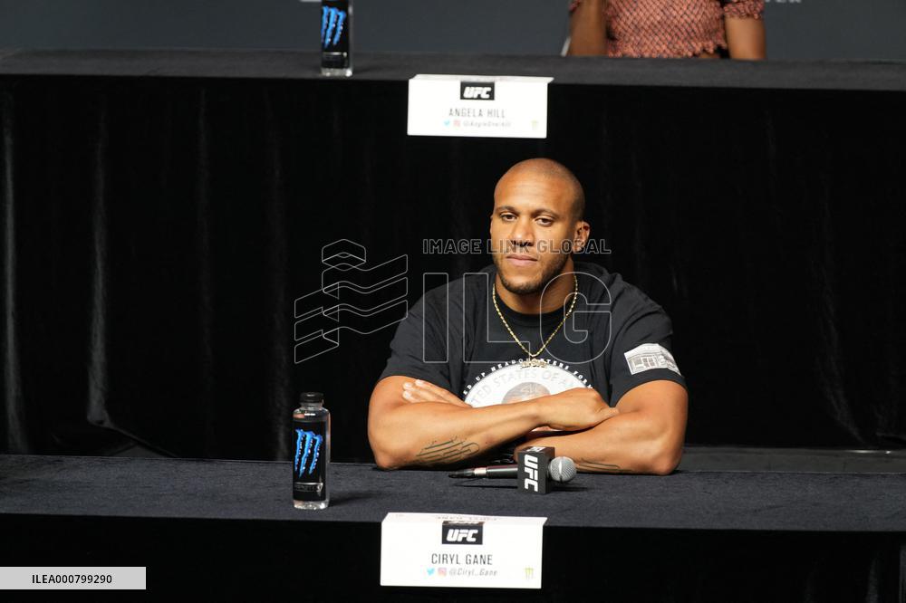 UFC 265 - Lewis And Gane Face Off - Houston