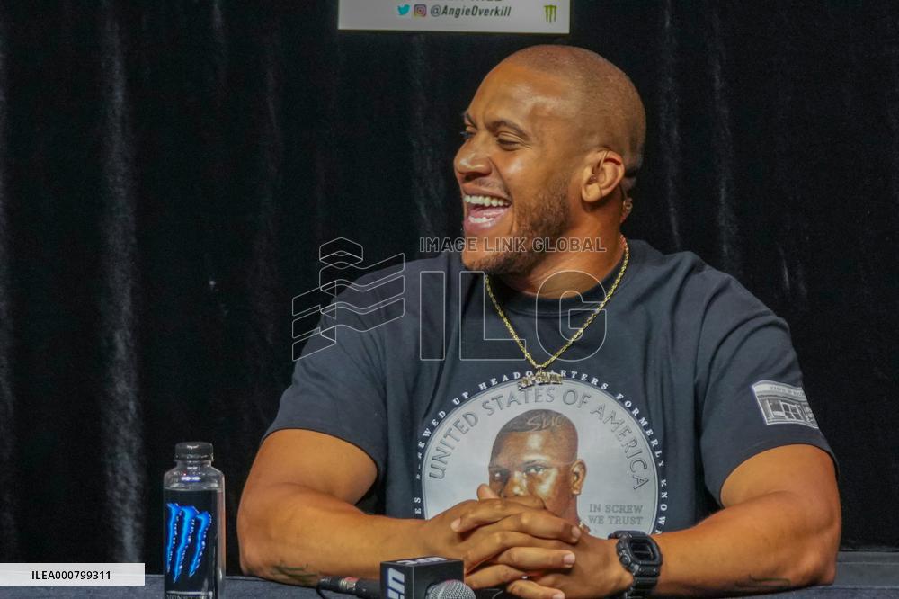 UFC 265 - Lewis And Gane Face Off - Houston