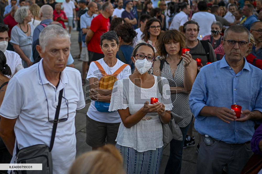 No Green Pass Protest - Turin