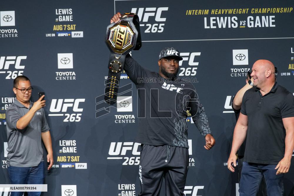 UFC 265 - Lewis And Gane Face Off - Houston