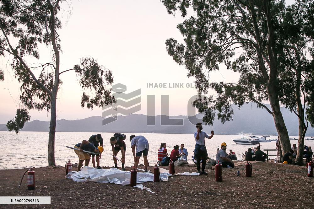 Wild Fires Engulfing The Coastal Town Of Marmaris - Turkey