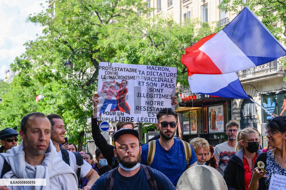 Demonstration Against The Health Pass - Paris