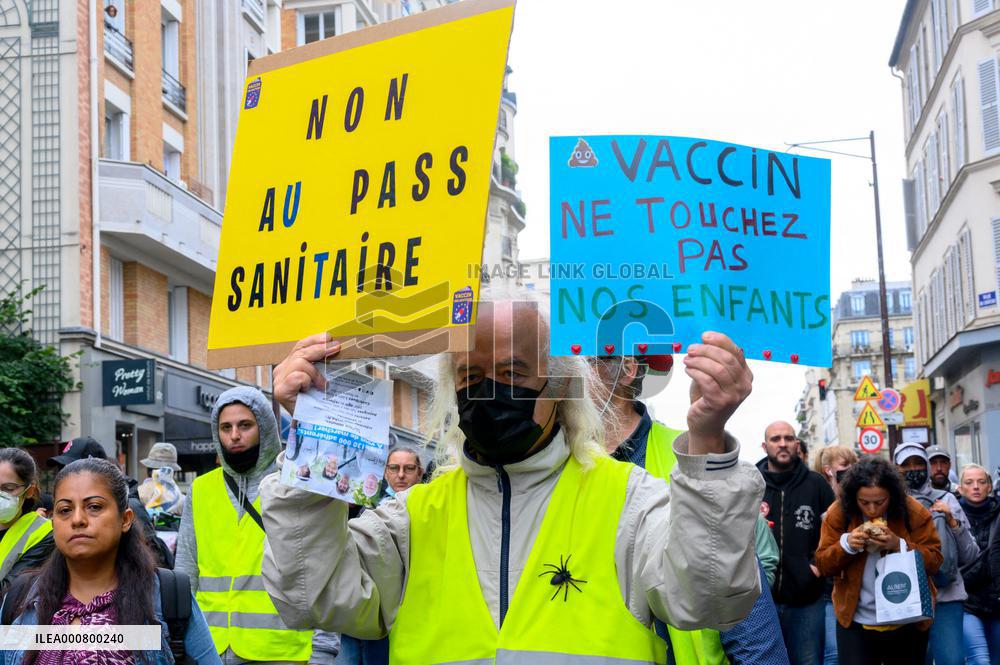 Demonstration Against The Health Pass - Paris