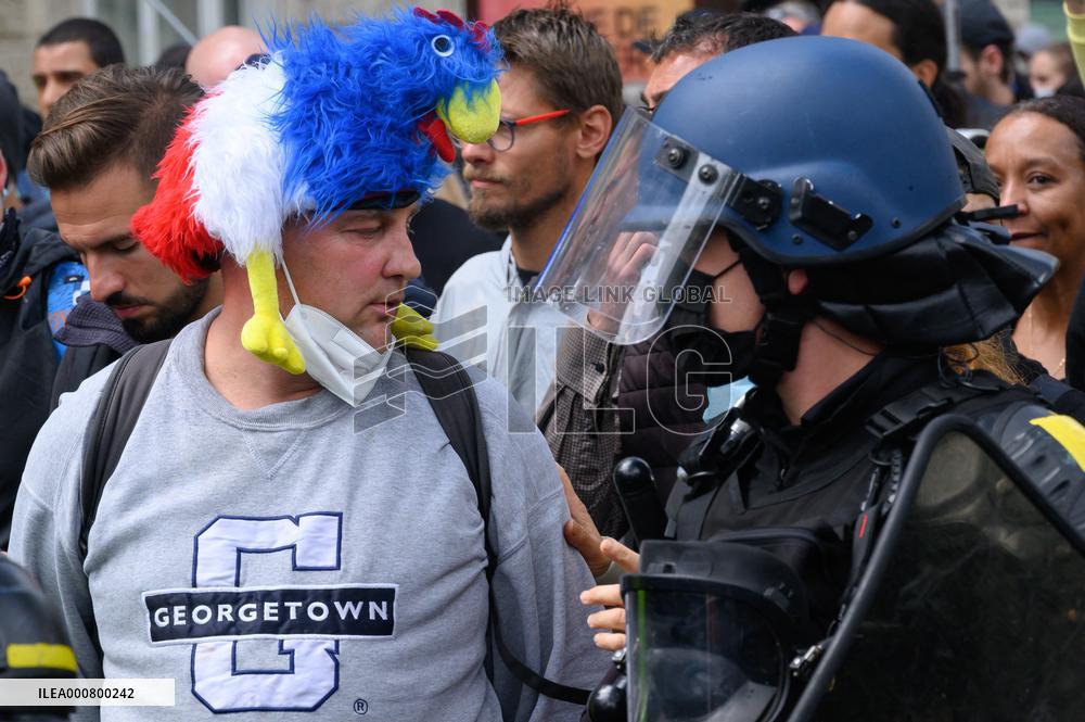 Demonstration Against The Health Pass - Paris