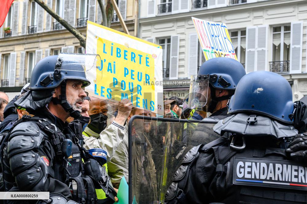 Demonstration Against The Health Pass - Paris