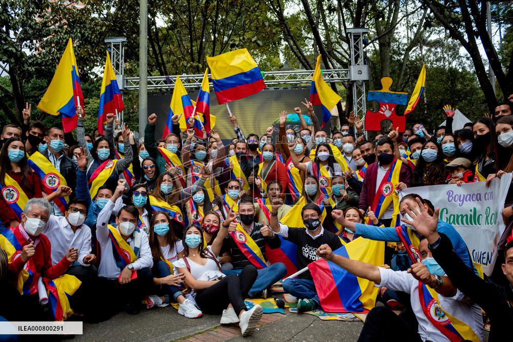 Colombia Presidential Elections Camilo Romero Candidate - Bogota