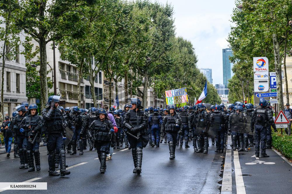 Demonstration Against The Health Pass - Paris