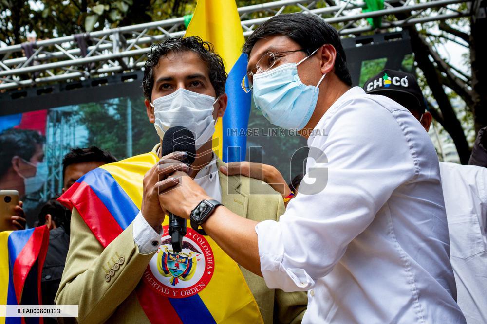 Colombia Presidential Elections Camilo Romero Candidate - Bogota