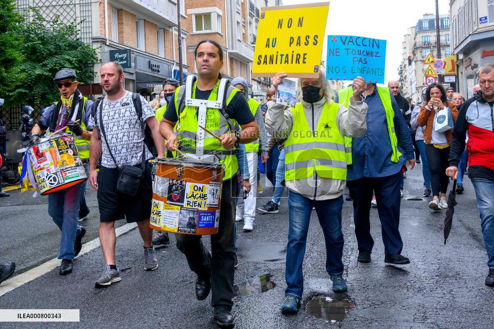 Demonstration Against The Health Pass - Paris