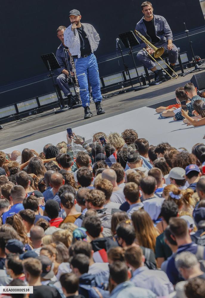 Olympic handover ceremony - Woodkid concert - Paris