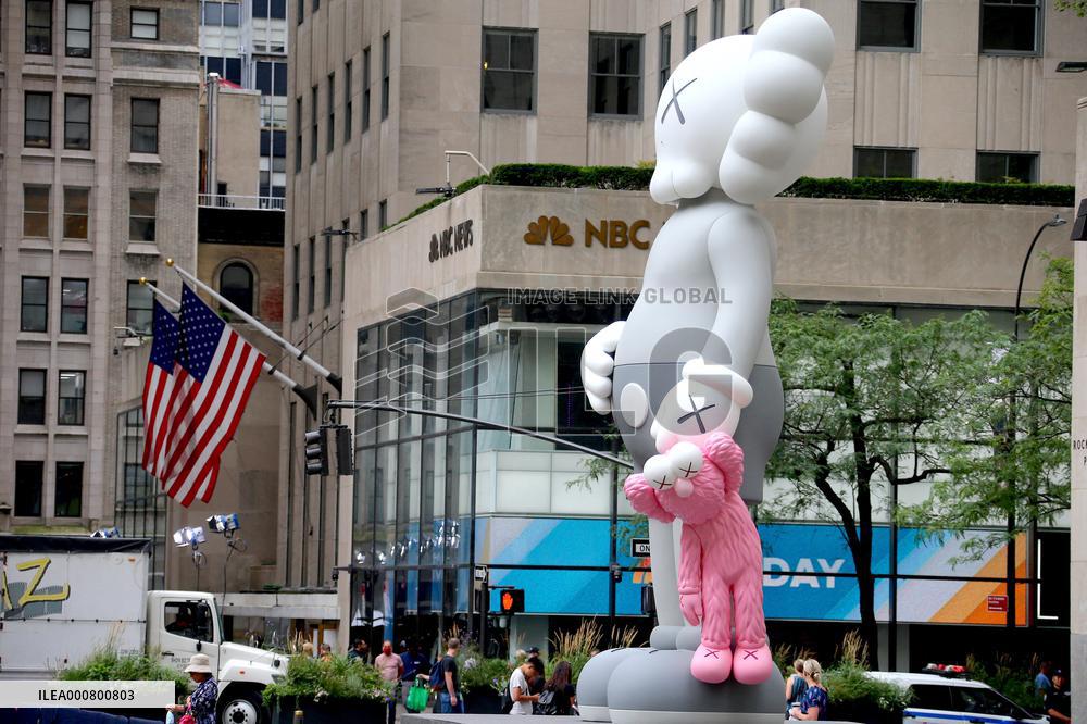 Kaws Statue at The Rockefeller Center - NYC