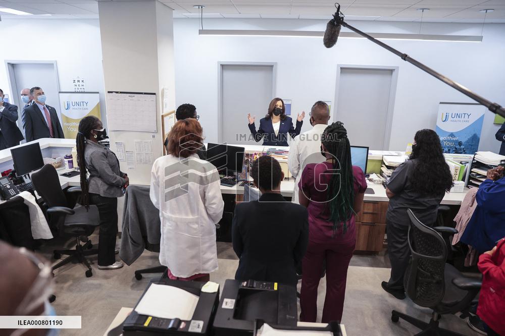 Vice President Kamala Harris visits Unity Health CareÕs Brentwood Health Center