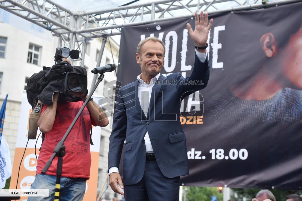 Protest For Media Freedom - Warsaw