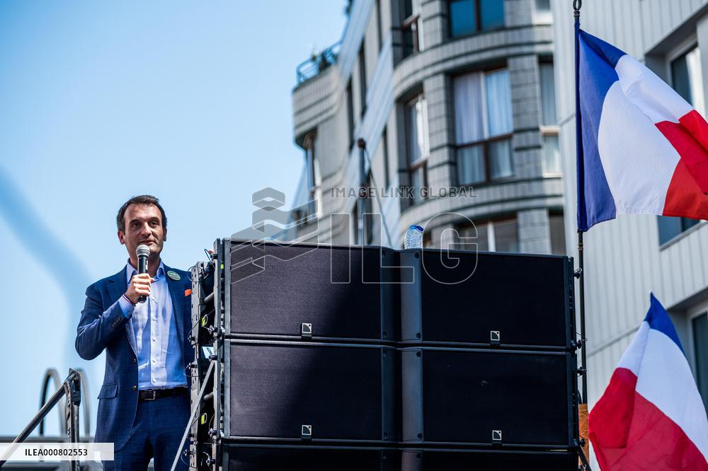 Anti-Health Pass Rally called by Florian Philippot - Paris