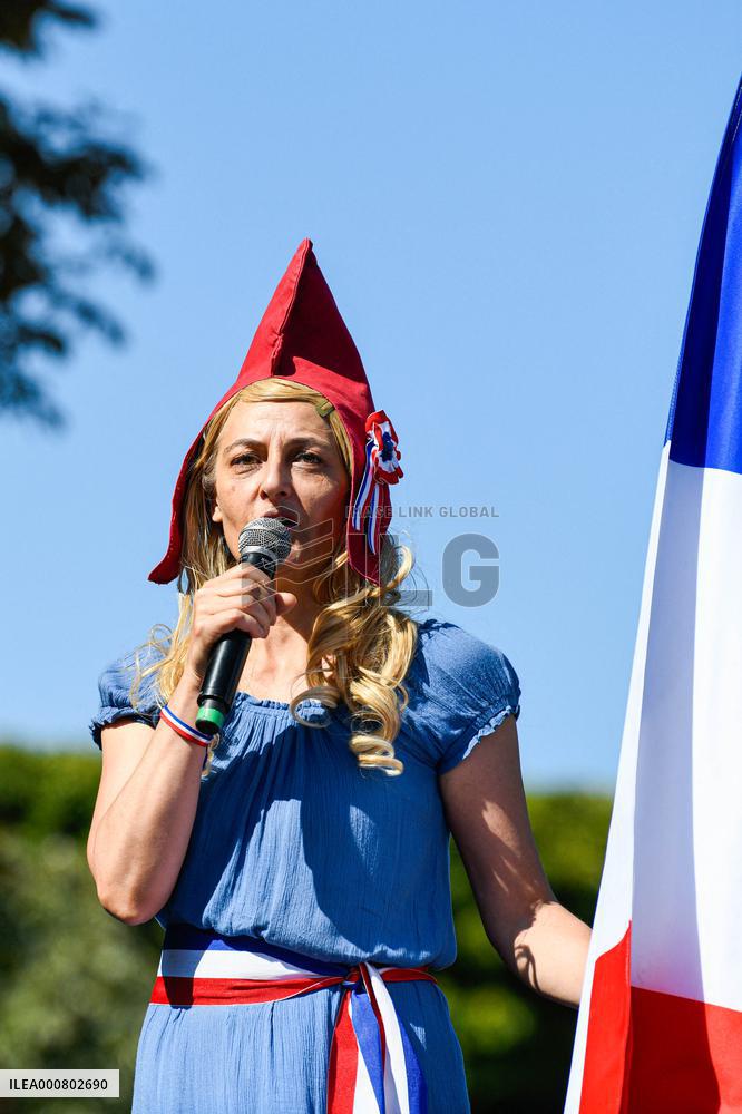 Anti-Health Pass Rally called by Florian Philippot - Paris
