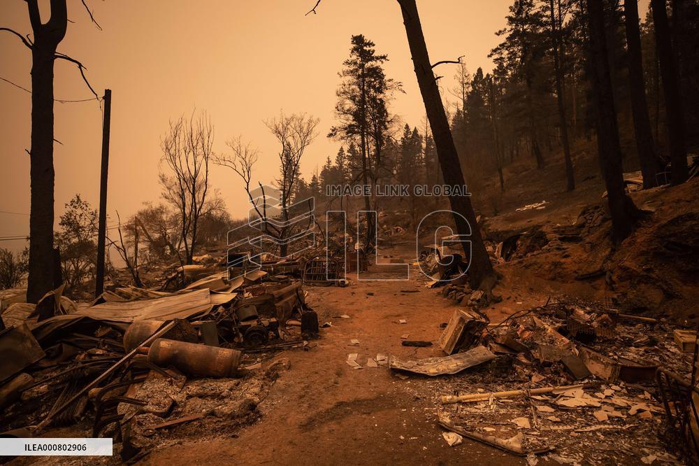 White Rock Lake Wildfire Aftermath - Canada