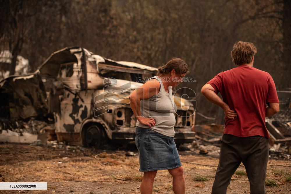 White Rock Lake Wildfire Aftermath - Canada