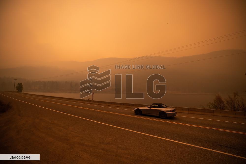 White Rock Lake Wildfire Aftermath - Canada