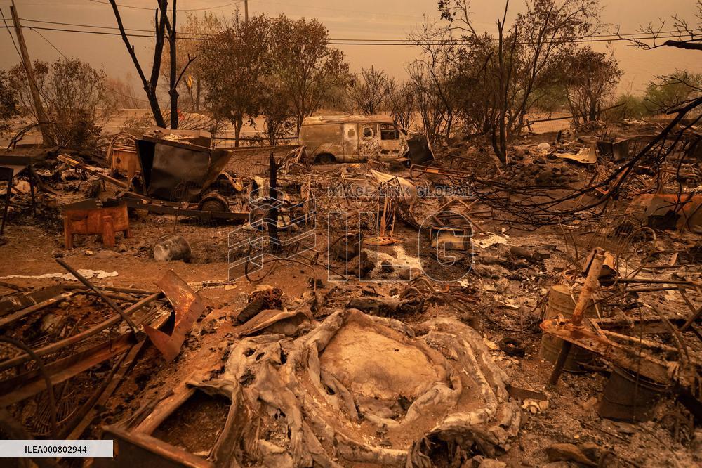 White Rock Lake Wildfire Aftermath - Canada
