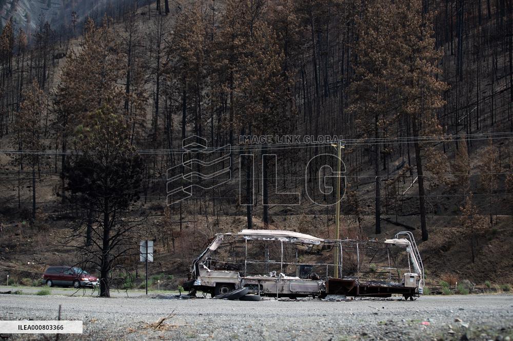 Lytton Creek Wildfire Rages - Canada